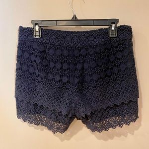 LOFT Navy Lace Shorts -Riviera Short